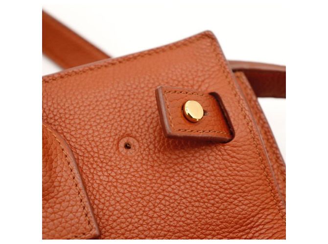 Autre Marque Saint Laurent Sac De Jour borsa a mano in pelle Marrone - vista 9