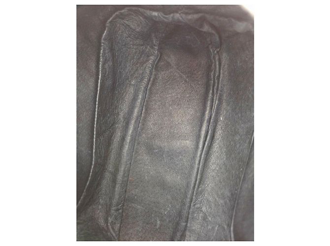 Borsa a tracolla Vintage Gucci in pelle blu navy e bianca - vista 17