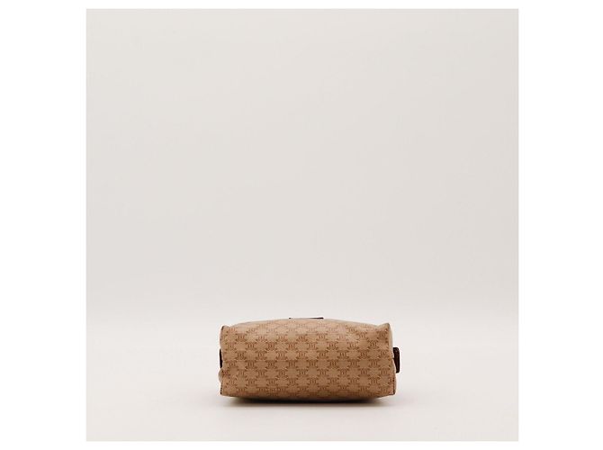 Céline Necessaire Celine Triomphe Canvas Leather Brown - vista 5