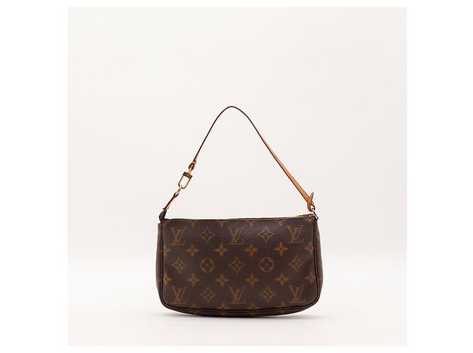 Louis Vuitton Pochette Accessoires Monogram Canvas Brown Handbag - vista 3