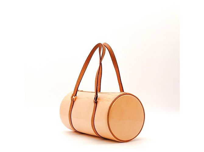 Borsa Louis Vuitton Monogram Vernis Papillon in pelle verniciata beige - vista 2