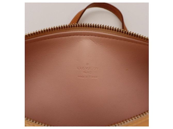 Borsa Louis Vuitton Monogram Vernis Papillon in pelle verniciata beige - vista 7