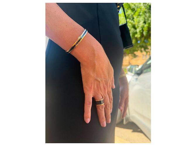 Bracciale Bulgari B.zero1 oro rosa e smalto nero - vista 6