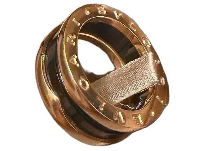 Bulgari Anello Bvlgari B.zero1 Oro Rosa 18k Ceramica Nera - vista 2