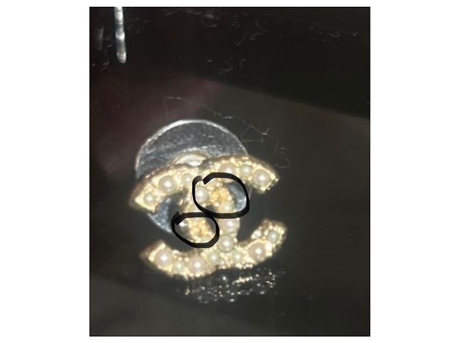 Pendientes Chanel CC Perlas Oro - vista 5
