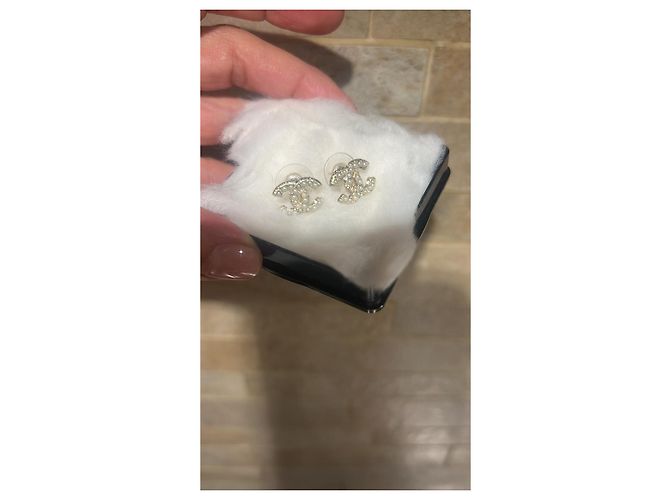 Pendientes Chanel CC Perlas Oro - vista 8