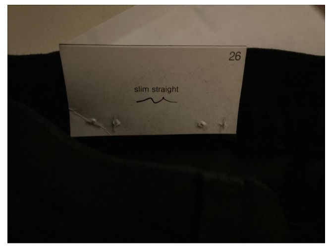7 For All Mankind Vaqueros Slim Straight Negros Talla 26 - vista 6