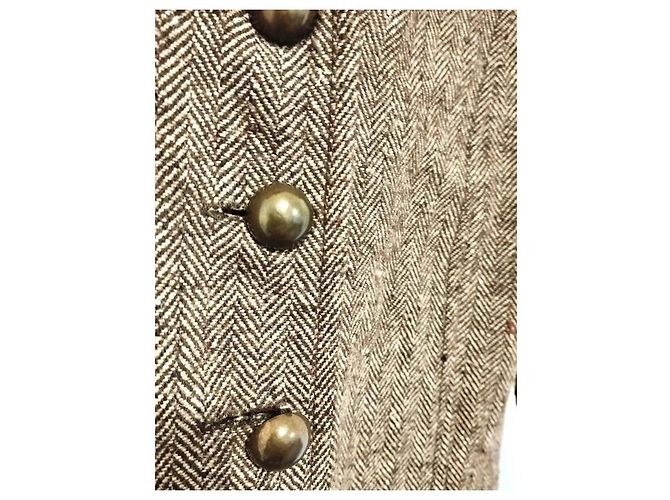 Autre Marque Ringspun Abrigo de Invierno de Tweed y Terciopelo - vista 15