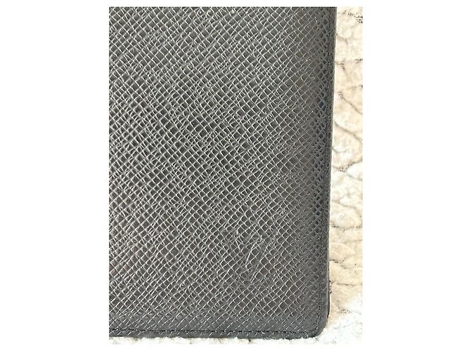 Louis Vuitton Brazza Wallet in Black Taiga Leather - view 2