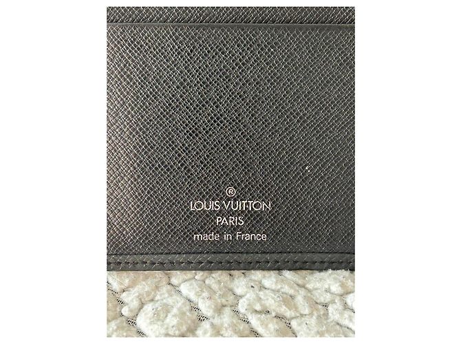 Louis Vuitton Brazza Wallet in Black Taiga Leather - view 5