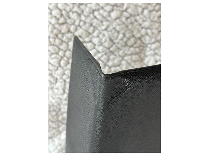 Louis Vuitton Brazza Wallet in Black Taiga Leather - view 8