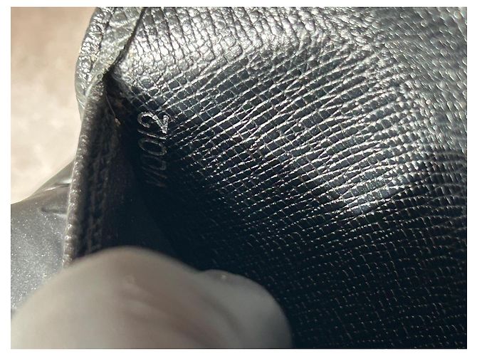 Louis Vuitton Brazza Wallet in Black Taiga Leather - view 9
