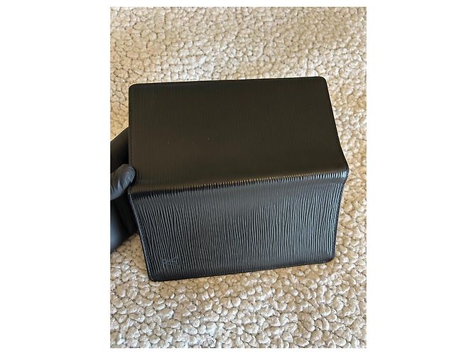 Louis Vuitton Brazza Wallet in Black Epi Leather - view 12