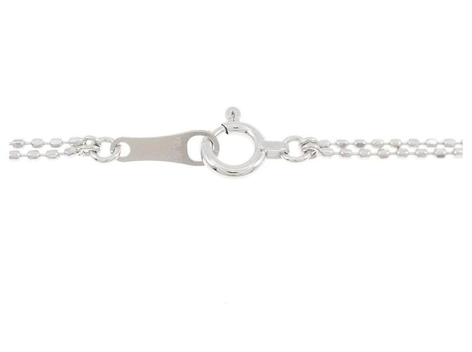 Autre Marque Collana Corona in Oro Bianco Au750 e Diamanti - vista 5