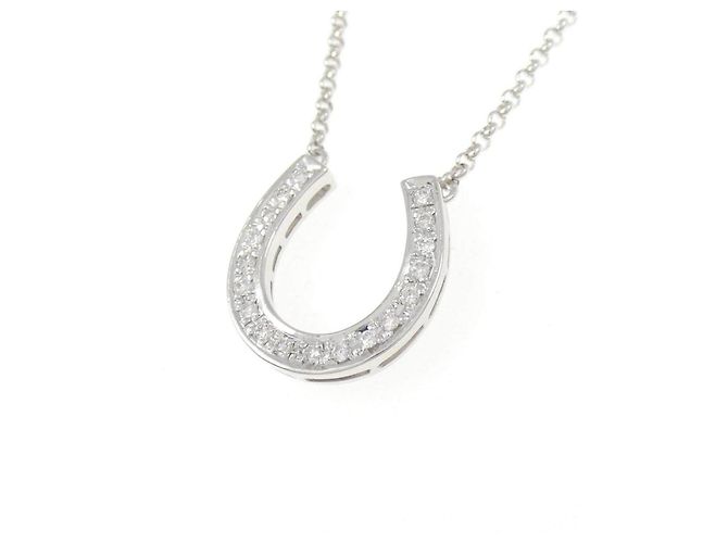 Autre Marque Collana Horseshoe Au750 Diamanti - vista 3