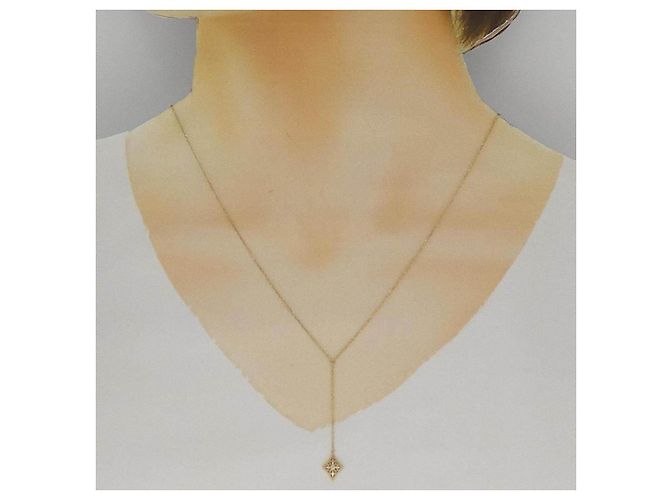 Autre Marque Collana in oro giallo K10 e diamanti - vista 6