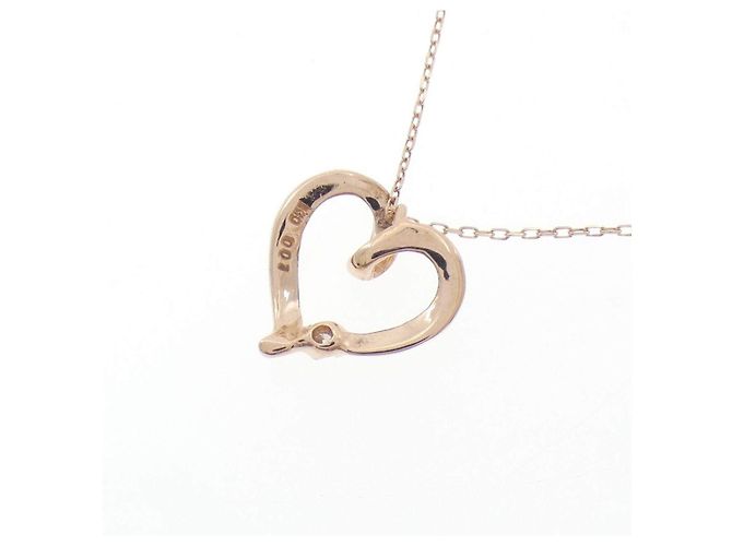 Autre Marque Collana in oro rosa K10 e diamanti - vista 4