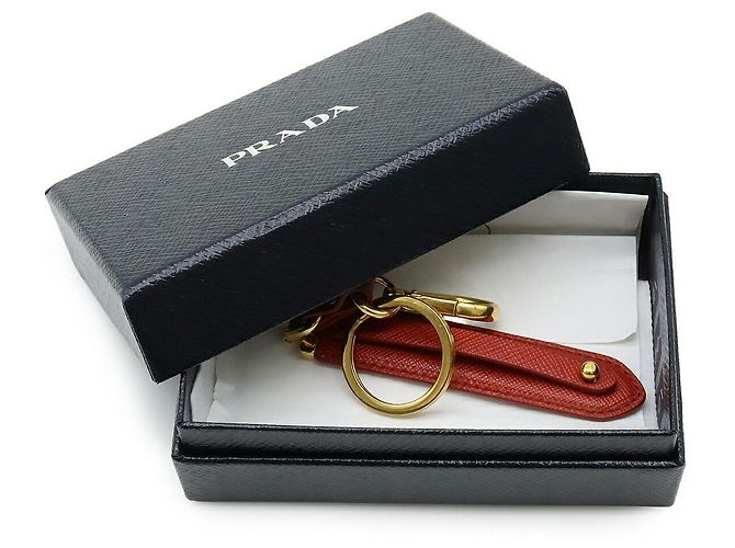 Portachiavi Prada in pelle Saffiano - vista 6