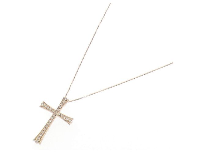 Autre Marque Collana Croce con Diamanti Au750 - vista 2