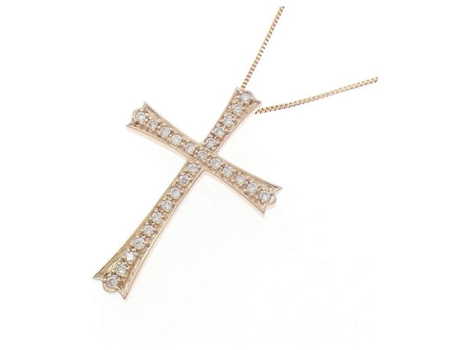 Autre Marque Collana Croce con Diamanti Au750 - vista 3