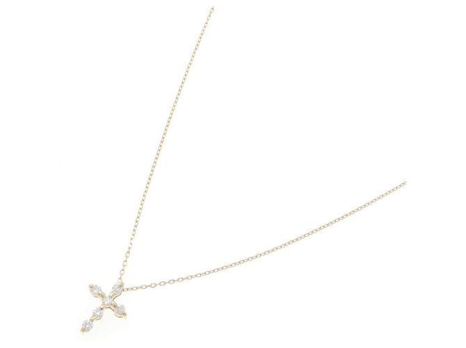 Autre Marque Collana Croce con Diamanti Au750 - vista 2