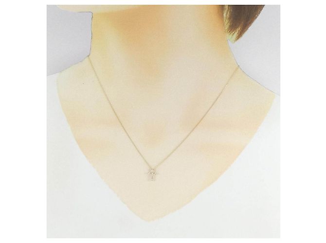Autre Marque Collana Croce con Diamanti Au750 - vista 6