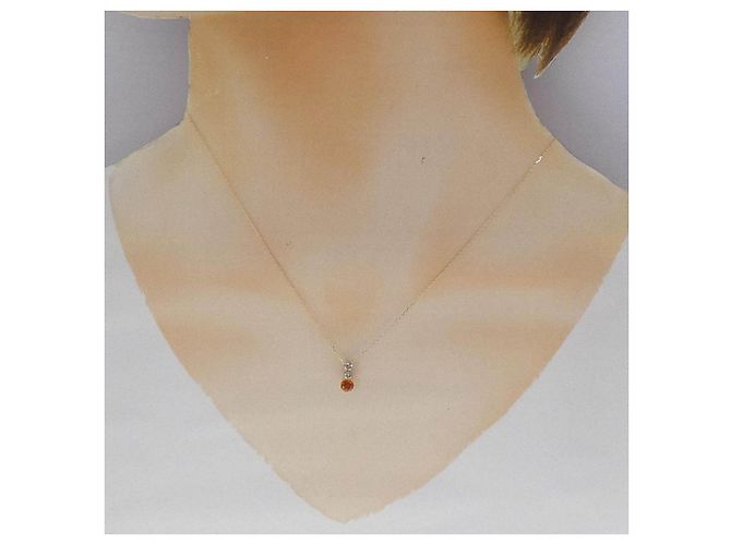 Autre Marque Au750 Saphir Diamant Halskette - Ansicht 6