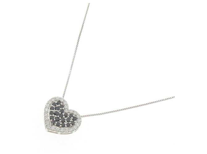 Autre Marque Collana Cuore Diamanti 2way Au750 - vista 2