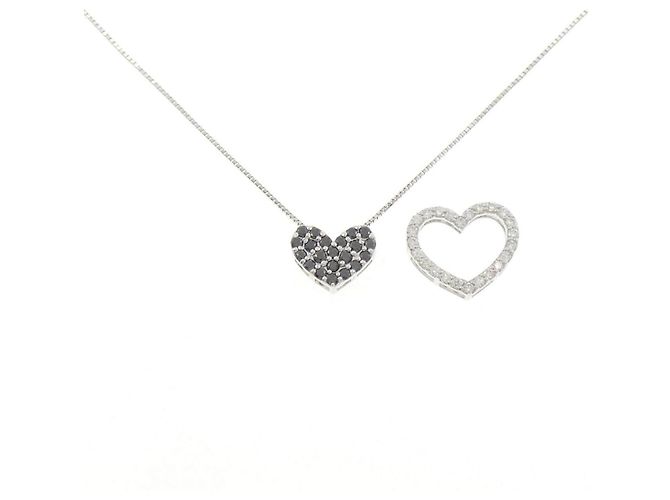 Autre Marque Collana Cuore Diamanti 2way Au750 - vista 6