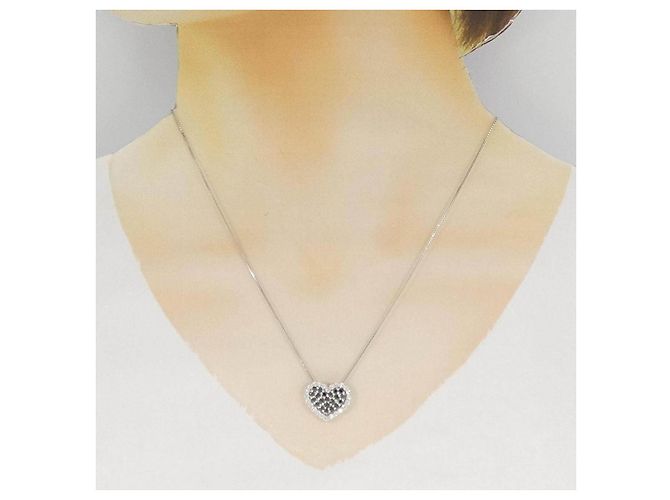 Autre Marque Collana Cuore Diamanti 2way Au750 - vista 7