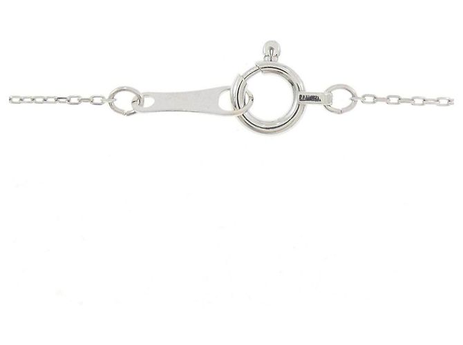 Autre Marque Collana Croce in Oro Bianco Au750 e Diamanti - vista 5
