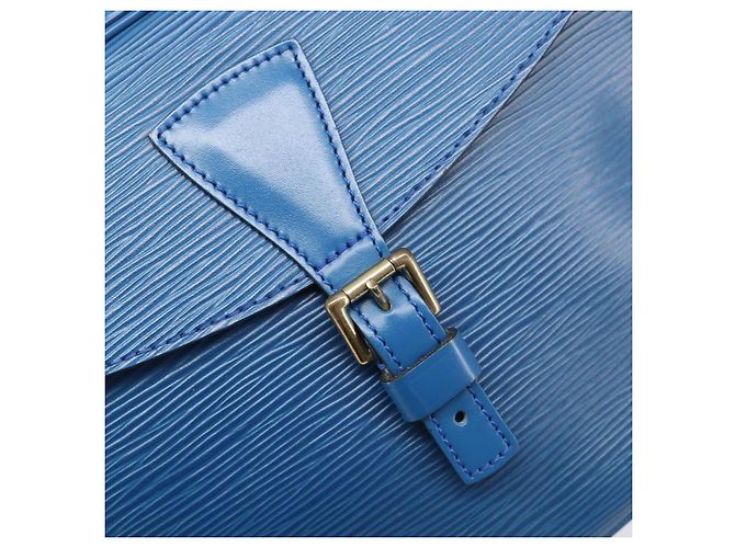LOUIS VUITTON Epi June Feuille Shoulder Bag Blue M52155 LV - vista 20