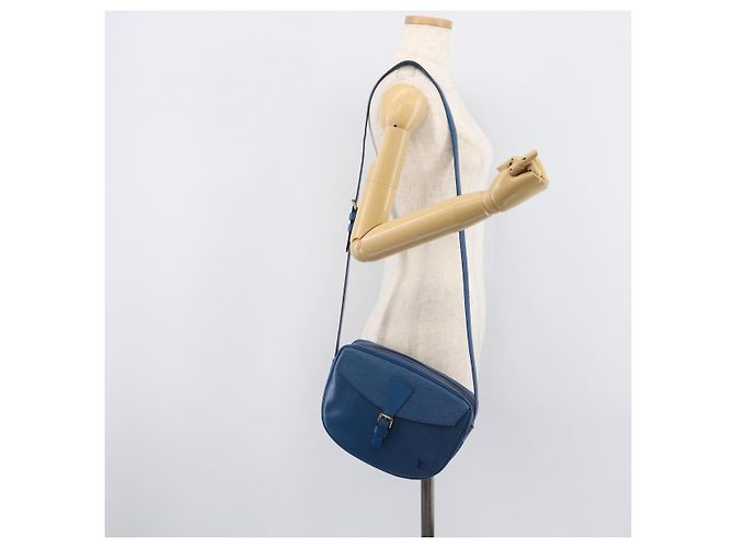 LOUIS VUITTON Epi June Feuille Shoulder Bag Blue M52155 LV - vista 27