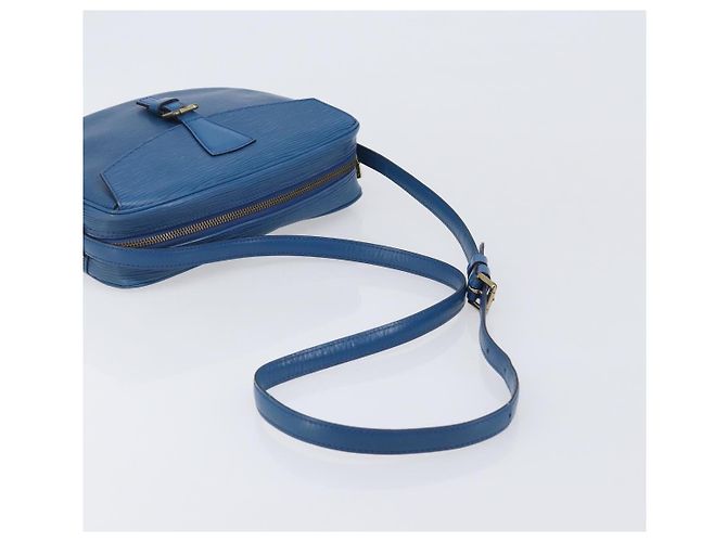 LOUIS VUITTON Epi June Feuille Shoulder Bag Blue M52155 LV - vista 7