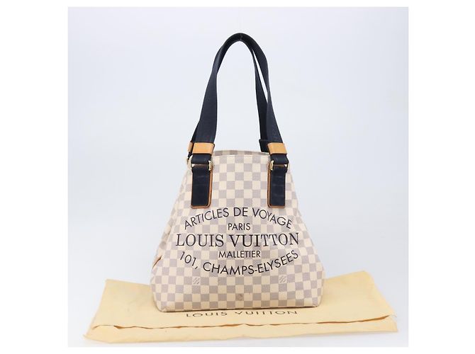 LOUIS VUITTON Damier Azur Plan Soleil Cabas PM Tote Bag N41179 LV - vista 12