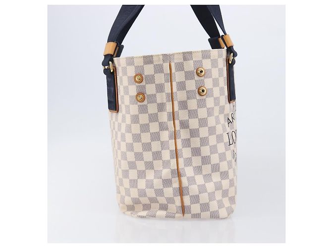 LOUIS VUITTON Damier Azur Plan Soleil Cabas PM Tote Bag N41179 LV - vista 4