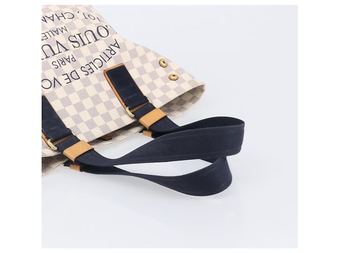 LOUIS VUITTON Damier Azur Plan Soleil Cabas PM Tote Bag N41179 LV - vista 8