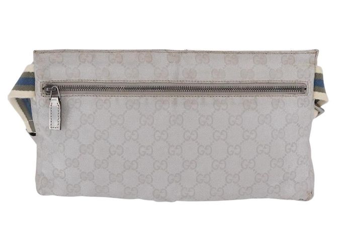 GUCCI GG Canvas Waist Bag Silver 28566 - vista 3