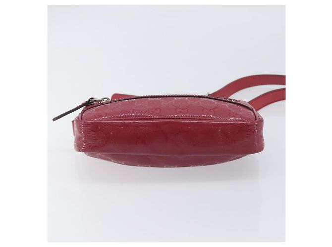 GUCCI GG Crystal Shoulder Bag PVC Red Silver 201447 - vista 10