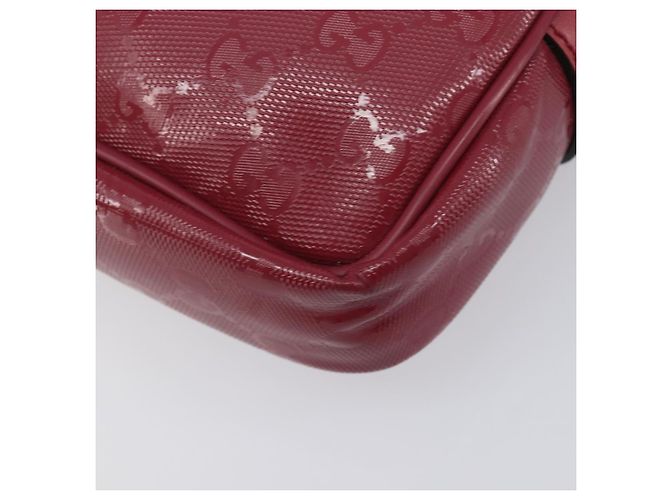 GUCCI GG Crystal Shoulder Bag PVC Red Silver 201447 - vista 13