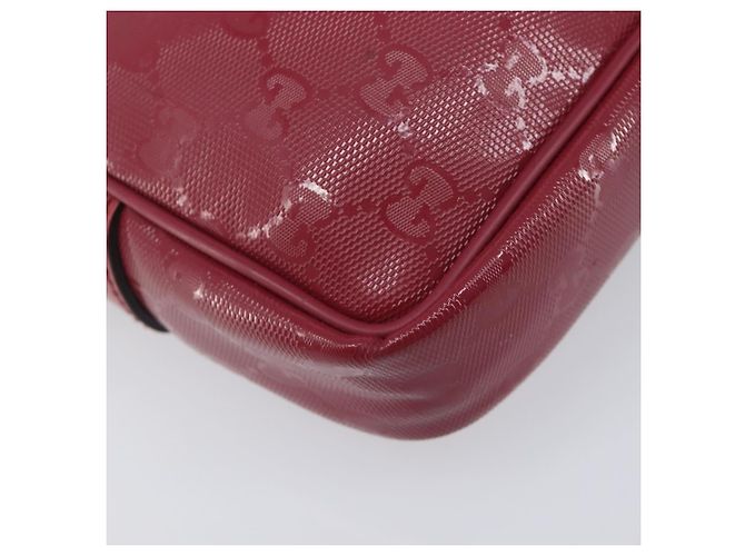 GUCCI GG Crystal Shoulder Bag PVC Red Silver 201447 - vista 14