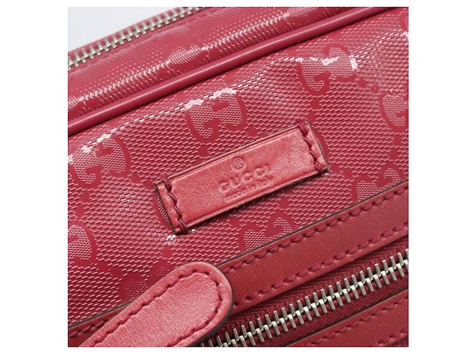 GUCCI GG Crystal Shoulder Bag PVC Red Silver 201447 - vista 15