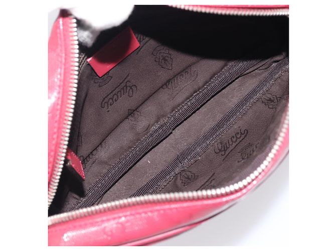 GUCCI GG Crystal Shoulder Bag PVC Red Silver 201447 - vista 18
