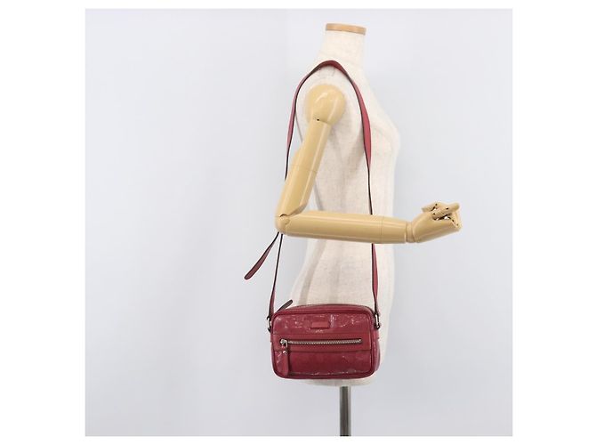 GUCCI GG Crystal Shoulder Bag PVC Red Silver 201447 - vista 25