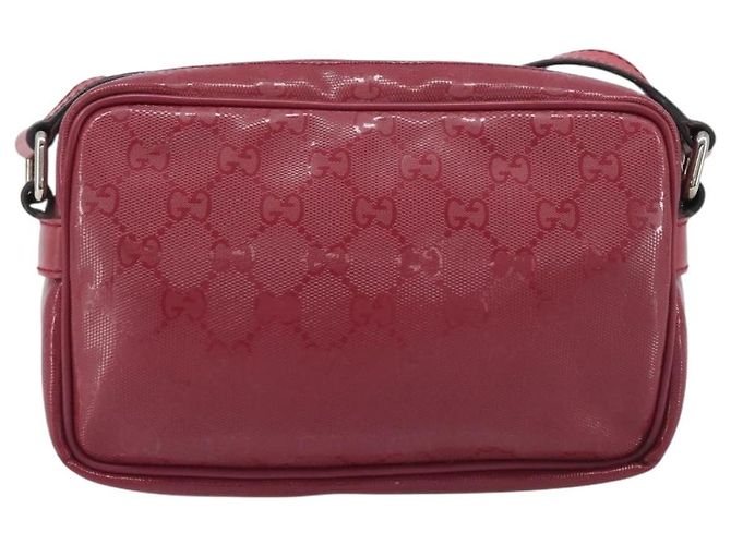 GUCCI GG Crystal Shoulder Bag PVC Red Silver 201447 - vista 3