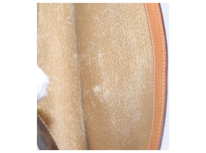 Céline CELINE Macadam Canvas Shoulder Bag PVC Leather Brown Gold - vista 23