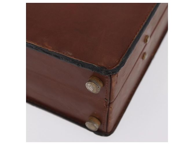 LOEWE Anagram Attache case Hand Bag Leather Black Gold - vista 14