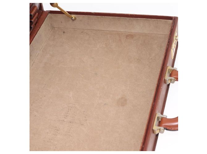 LOEWE Anagram Attache case Hand Bag Leather Black Gold - vista 24