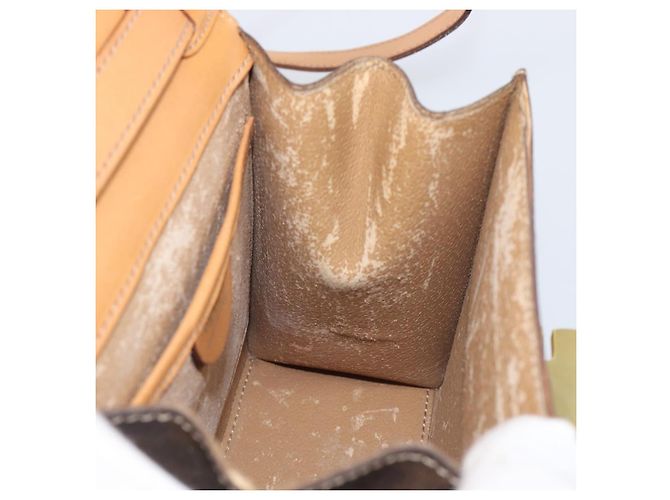 Céline CELINE Macadam Canvas Hand Bag PVC Leather 2way Brown Gold - vista 23