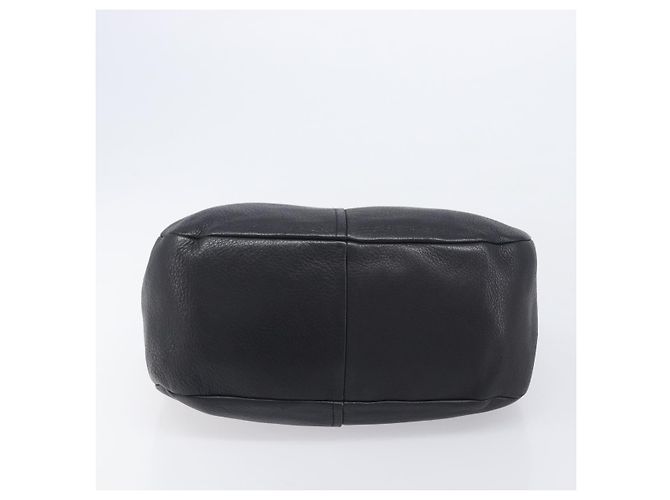 PRADA Shoulder Bag Vittero Dino Leather Black Gold - vista 9